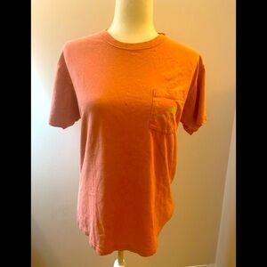 Southern Marsh cotton orange tee, size M